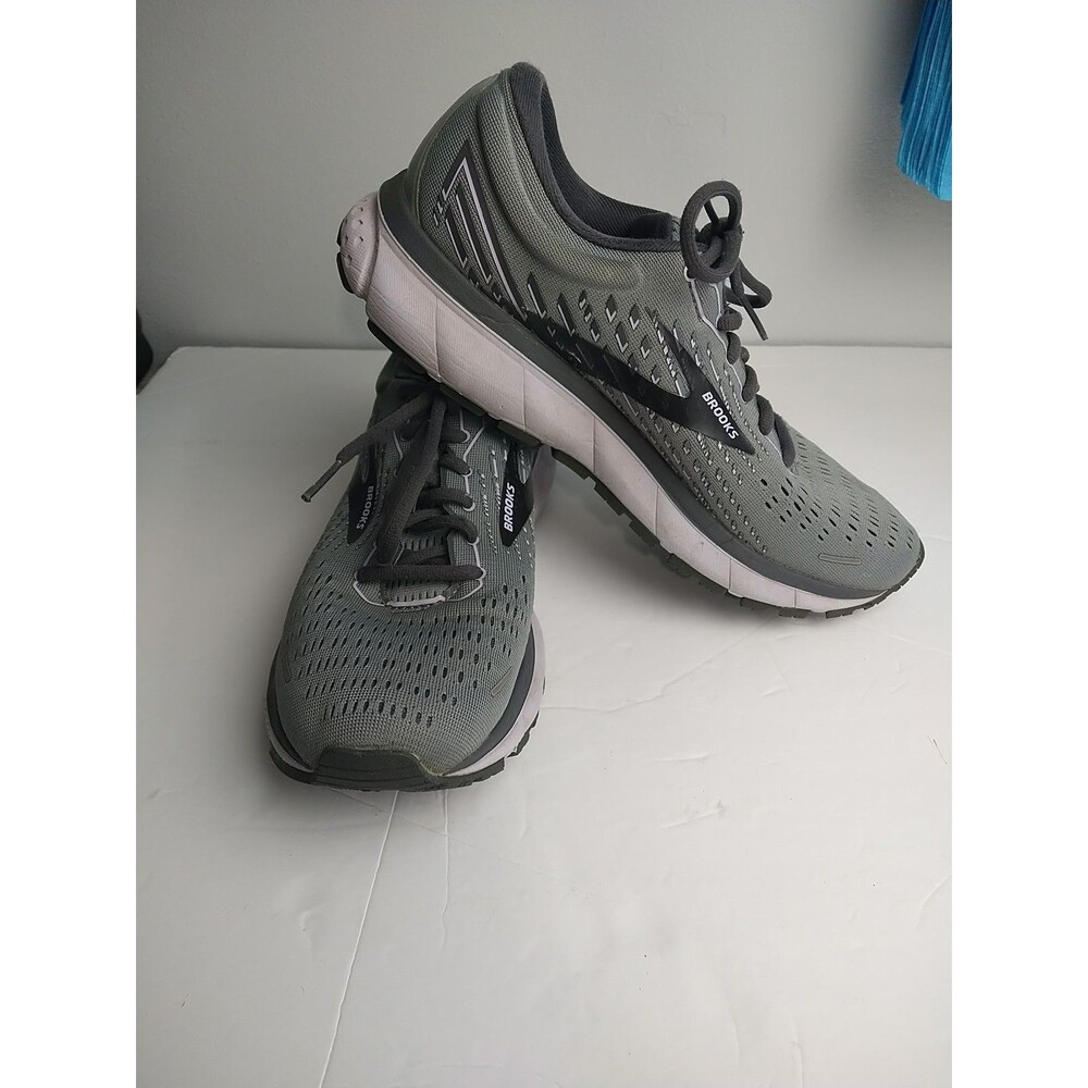 Size 10B - woman Brooks Ghost 13 Gray sneakers activewear - 120338-1B-084 - Picture 7 of 8